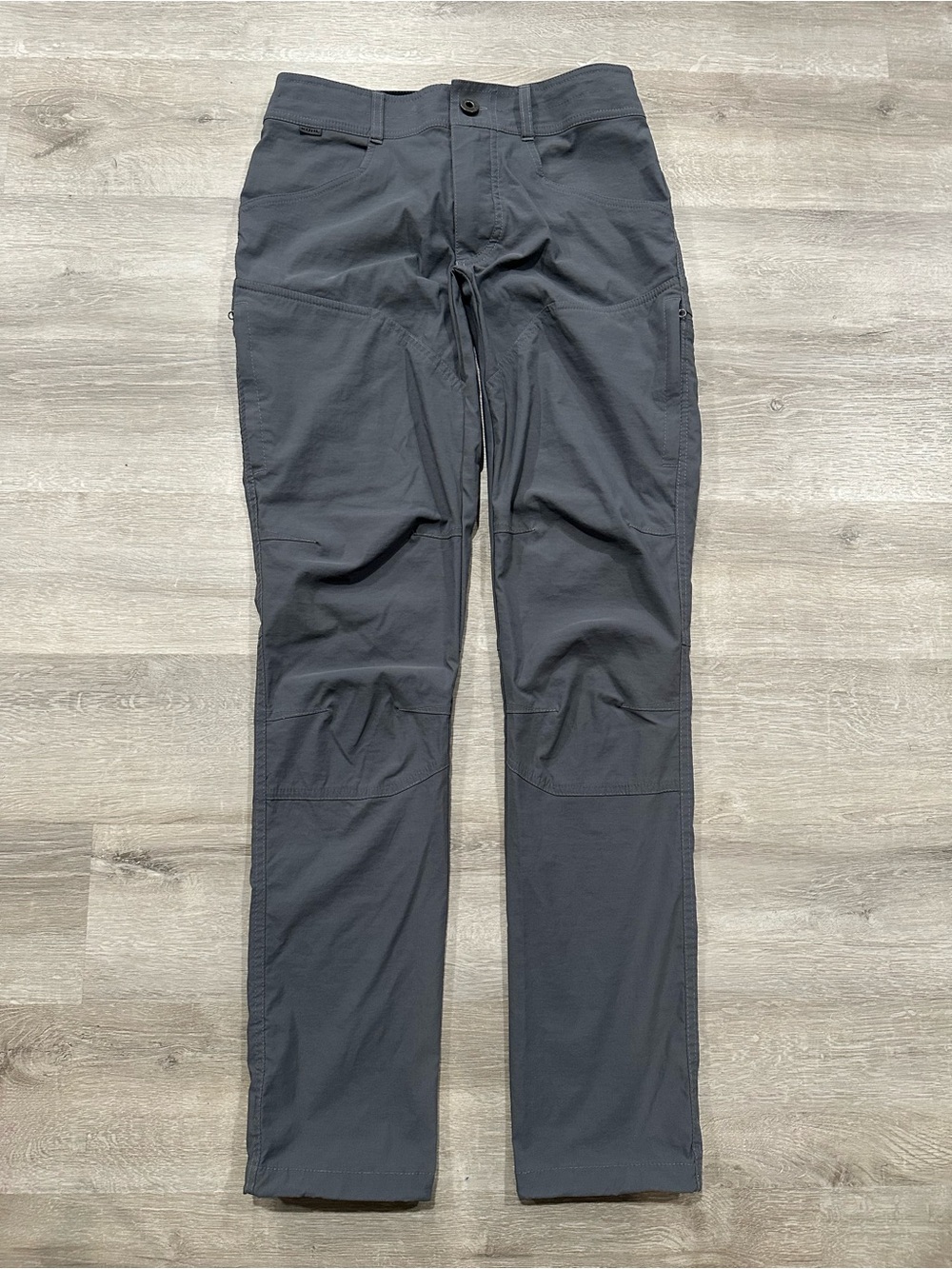 H111 Kuhl Renegade Rock Pants Mens Size 28 x 34 Grey Straight Leg Hiking